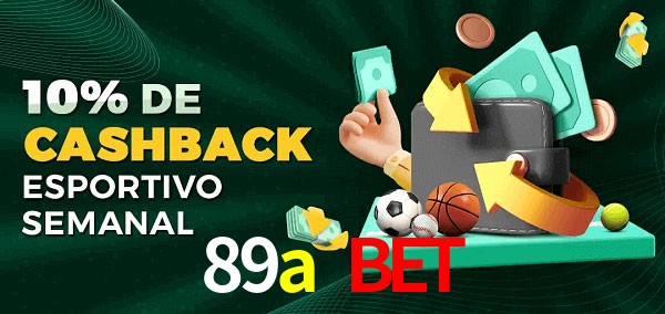 10% de bônus de cashback na 89a bet